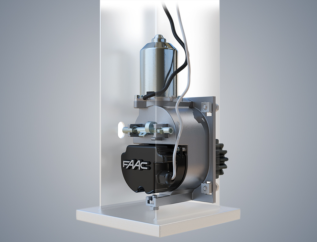 Technologie électromécanique pour portails coulissants FAAC