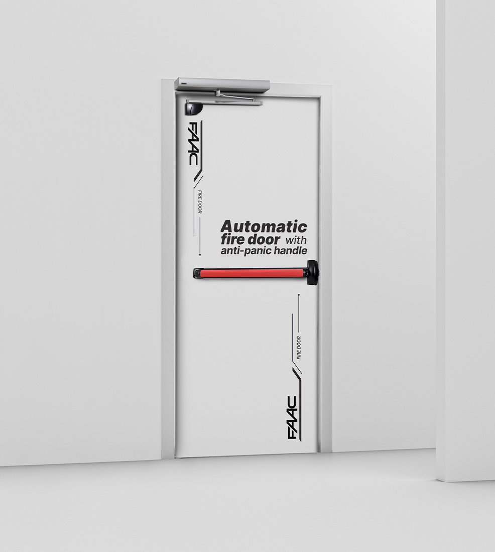 Porte Battante Coupe-Feu Automatisée FAAC